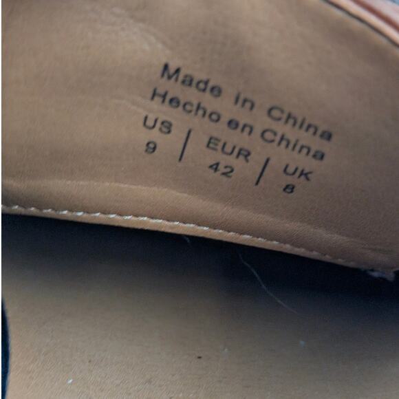 Call It Spring Derby Mens Leather Formal Shoes Lace-Up Brown Size US9 EU42 - Picture 8 of 10